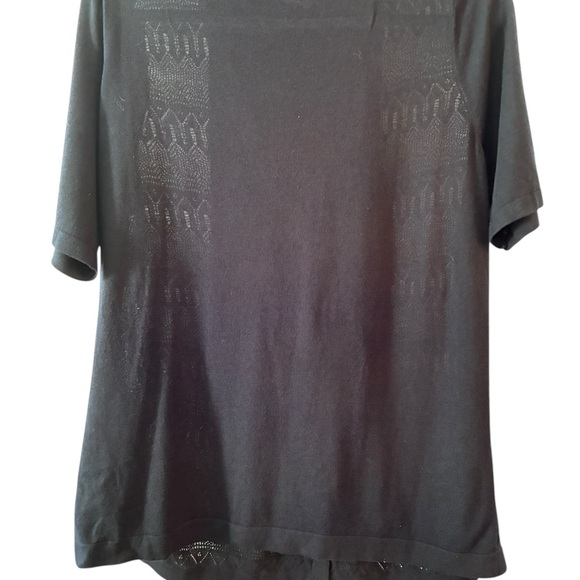 Talbots Cardigan Short Sleeve Button Down Navy Blue - Size X - Picture 4 of 5